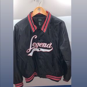 A Forever 21 Legend Bomber Jacket